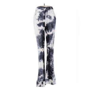 Y2K inspired Camo Tie-Dye Flare Pants | Grunge Streetwear | Festival / Alt Style